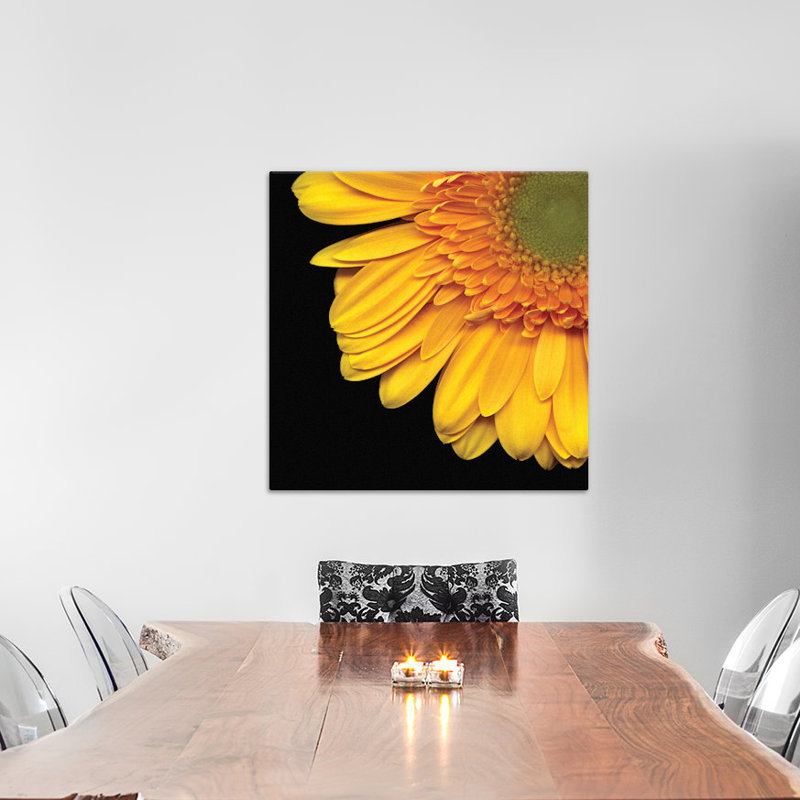 Golden Rays par Magda Indigo - estampe numérique sur toile tendue avec châssis, H 18 po x l 18 po x P 1,5 po, Pas de tapis