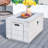 Padgett Rectangle Concrete Propane Smokeless Fire Pit Table with Hidden Fuel Tank-122269200