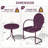 3-Piece Outdoor Bistro Set,Two-Person Patio Dining Set-1145503403