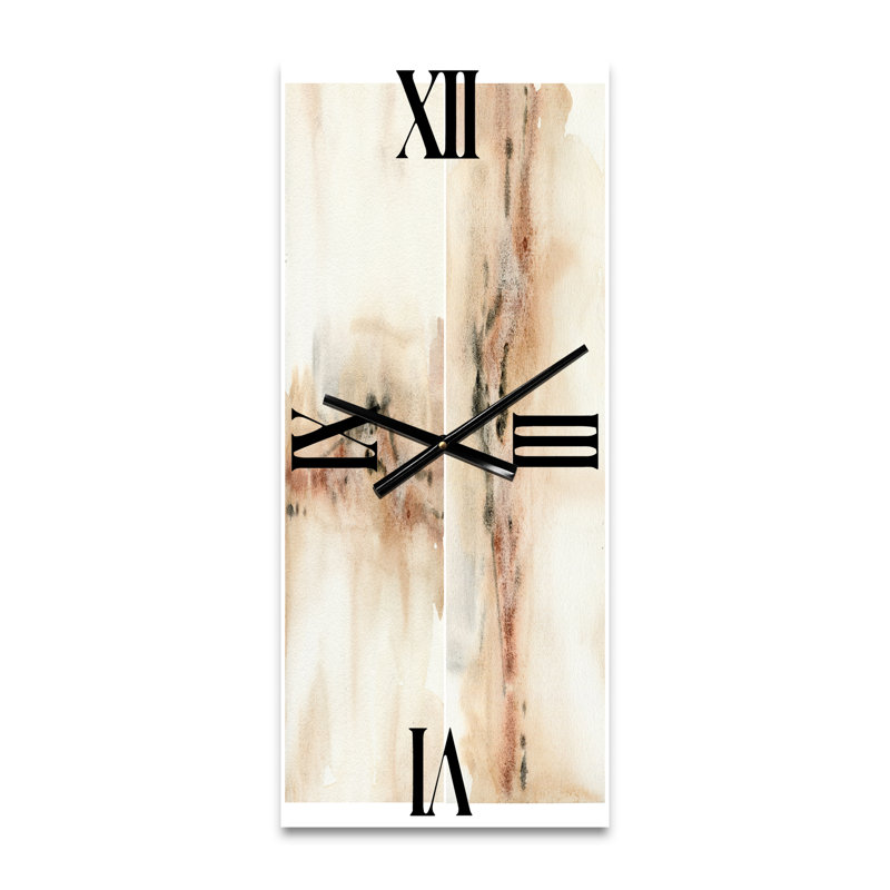 Horloge murale abstraite et taches, Grand