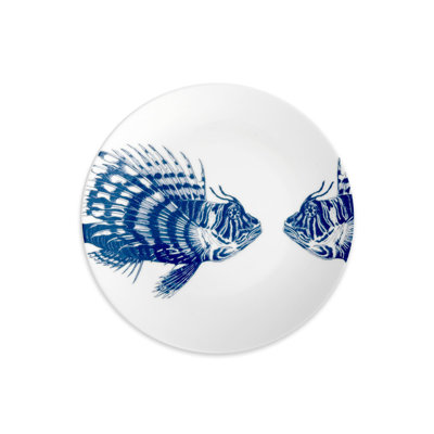 Spiky Fish Coupe Salad Plate Porcelain