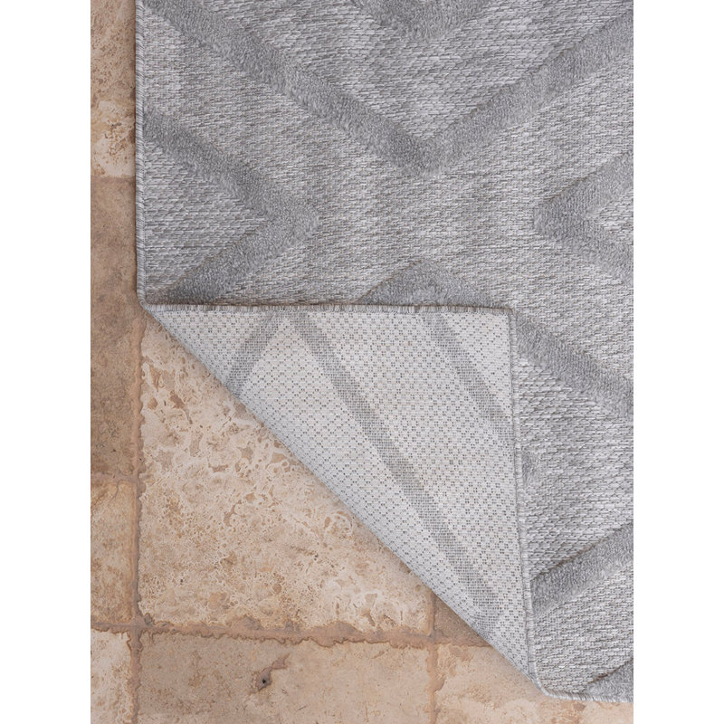 Rokisha Rectangle Geometric Indoor / Outdoor Area Rug, Rectangle 6'7" x 9'6"