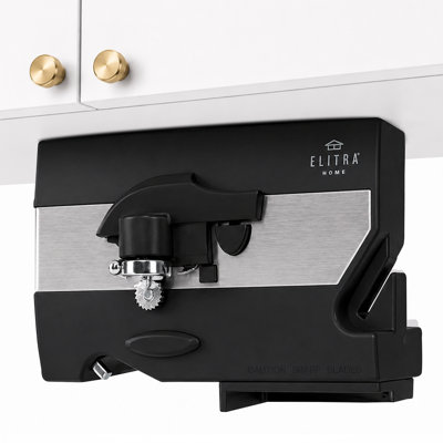 ELITRA HOME – Elitra 4-in-1 Under The Cabinet Electric Can Opener – Black