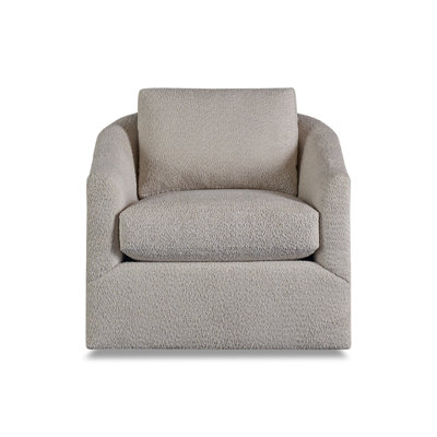 Upholstered Swivel Barrel Chair