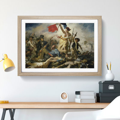 Liberty Leading the People by Eugene Delacroix - Framed Print
