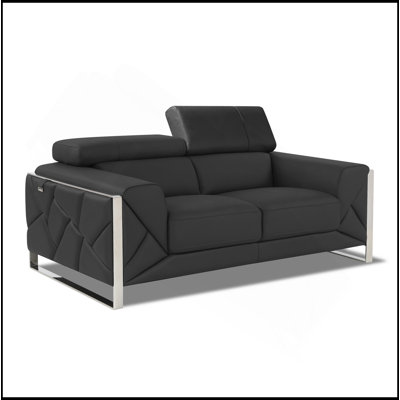 Causeuse en cuir italien Global United
