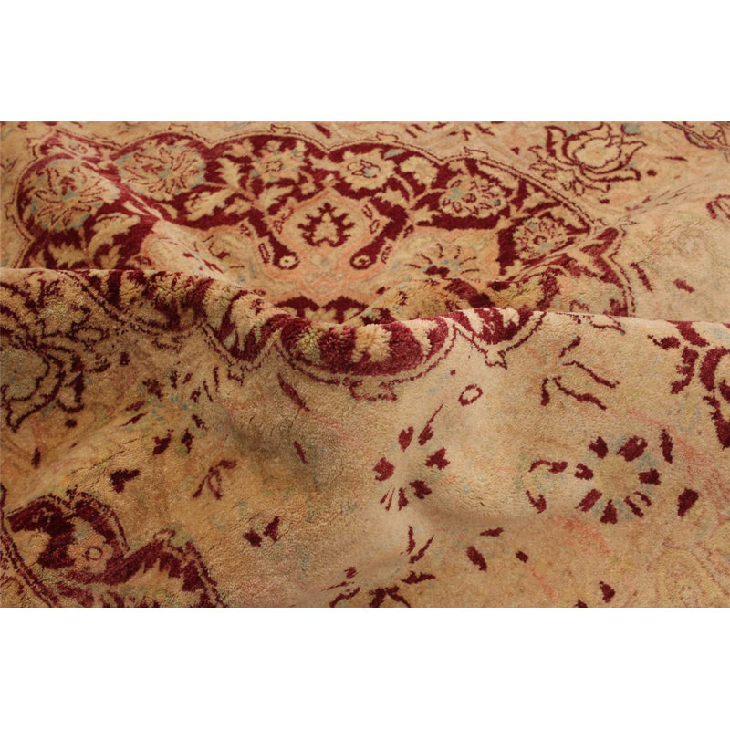 Tapis de zone en laine ushak 4 pi 6 po x 7 pi 1 po one-of-kind main-noué la 2010 Paulene