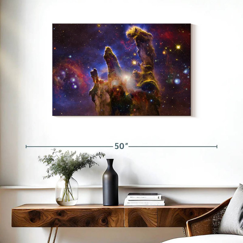 Oberle Nebulae And Stars, 24" H x 36" W