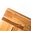 Banc de salle à manger en bois d'acacia, banc de patio sans dossier