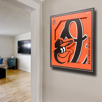 MLB 3D Logo Series Wall Art-12X12