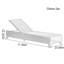 Chaise longue en rotin Smooth