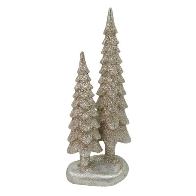 Elegant Gold Resin Tree Sculptures - Stunning Decorative Objects for Christmas and Year-Round Indoor Use, Perfect for Tabletop Decor, Gift Giving, and Thoughtful Hostess Gifts