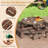 8-person Round Picnic Table Set With 4 Built-in Benches 2" Umbrella Hole-1966319659