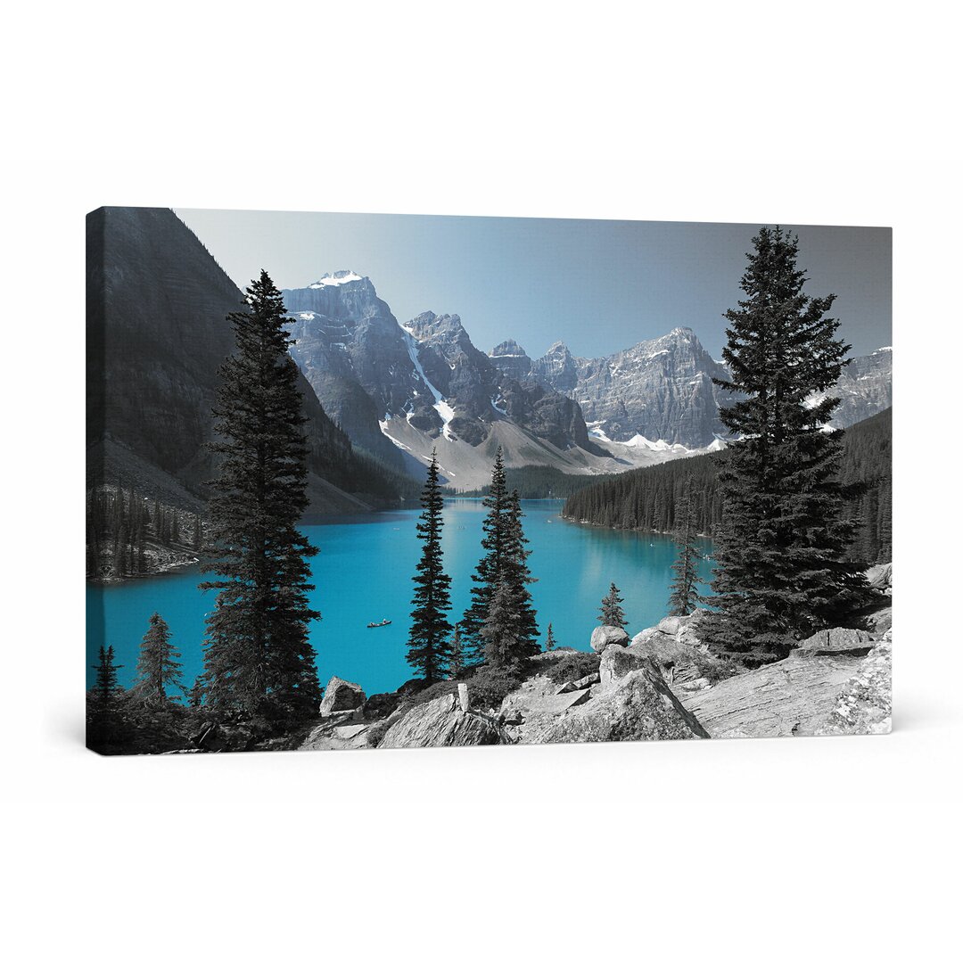 Leinwandbild Moraine Lake kanadische Berge