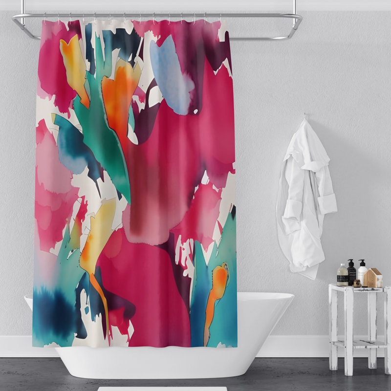 Cotney Abstract Shower Curtain, 83" H x 70" W