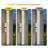 24''H Dimmable LED Chrome Iron 3CCT Adjustable Outdoor Wall Light with Water Glass-254623451