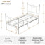 Base de lit avec tête de lit, base de lit plateforme de matelas en métal avec pied de lit-558003637-537318378