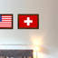 « switzerland country flag », impression sur toile encadrée-41274721-41926558