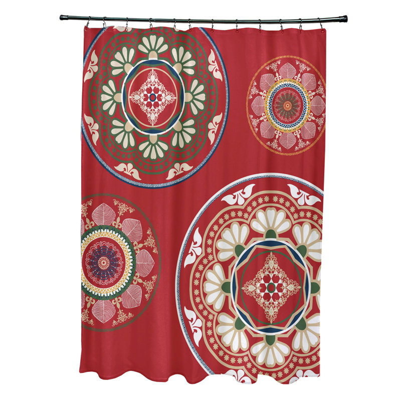 Rideau de douche Harrel, Rouge