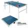 Foldable Indoor/Outdoor Table Tennis Table with Paddles and Balls (64mm Thick)