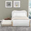 Lit double tapissier double avec gigogne simple, blanc - instructions de montage faciles