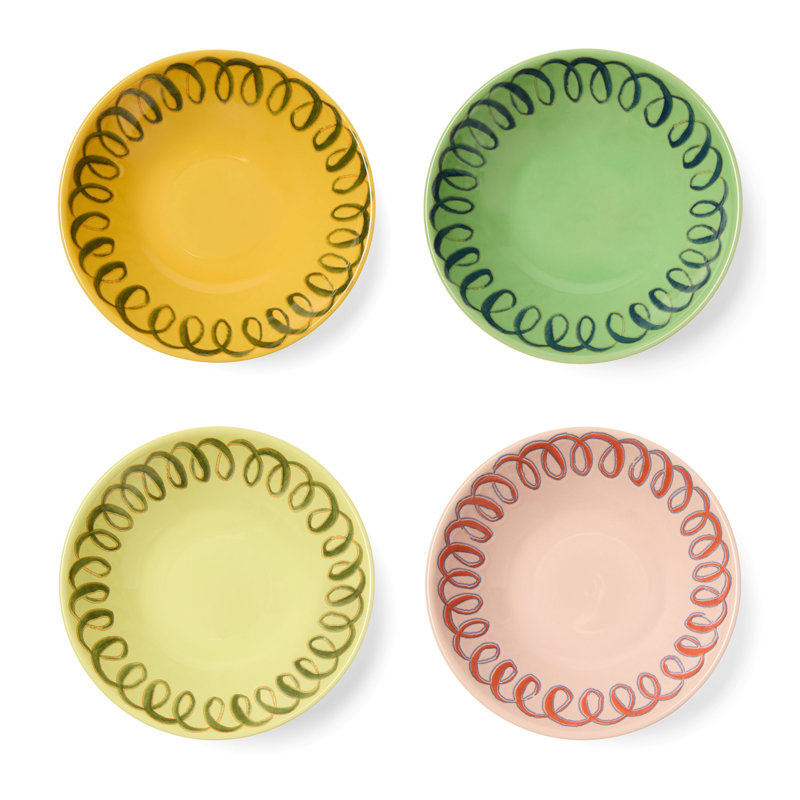 Amalfi Cereal Bowl - Lime - 7", Pink
