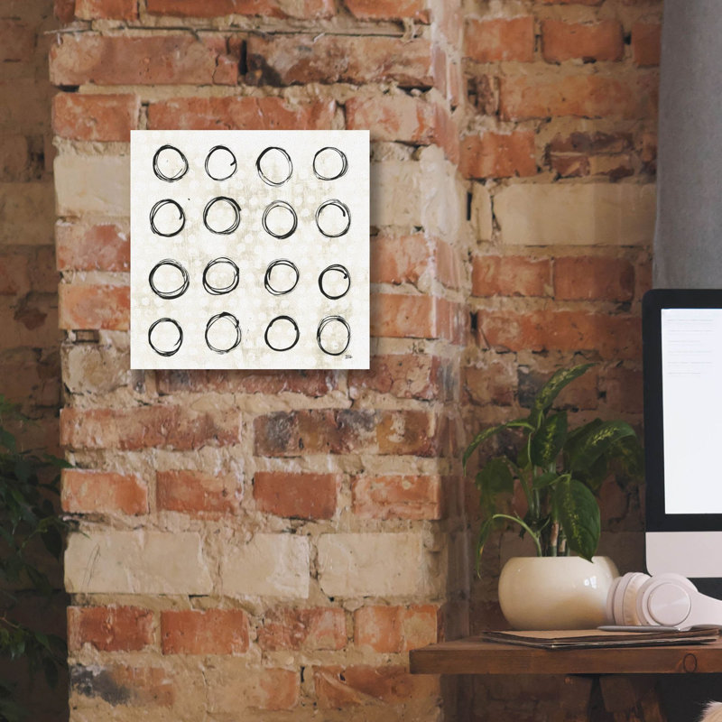 «Eclipse 3 Neutral» par Melissa Averinos, art mural sur toile, H 12 po x l 12 po x P 0,75 po