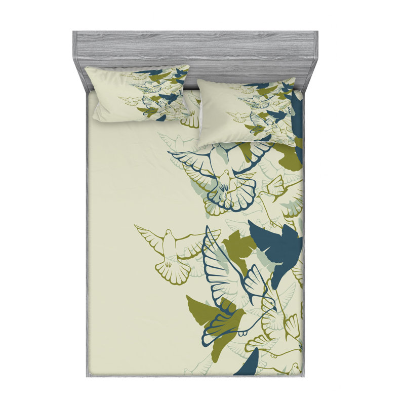 Microfiber Sheet Set, Queen Sheet Set with Fitted Sheet