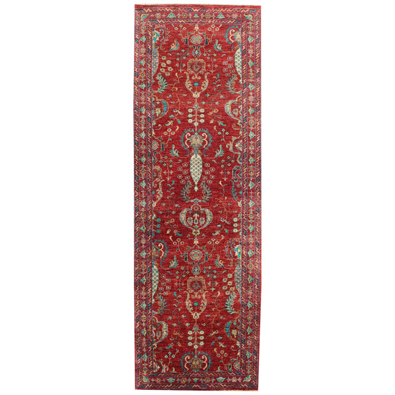 Runner Ahkeelah Oriental Hand Woven 83cm X 259cm Area Rug