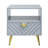 Gaines Contemporary Rectangular End Table with Metal Legs-1255921221