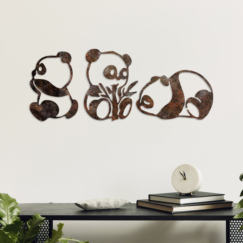 Hand-Painted Decorative Metal Wall Accessory Set (3 Pieces) | Antiquation Finish, Sizes: 10.2 x 7.1 x 1.5 inches, 10.6 x 7.9 x 1.5 inches, 7.1 x 11.0 x 1.5 inches | Durable Metal Body, Unique Color Variations, Perfect for Home Decor