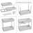 StorageBud 2 Tier Non-Slip Grip Under Sink Organizer with Utility Hooks, Side Caddy & Sliding Drawer-79700253