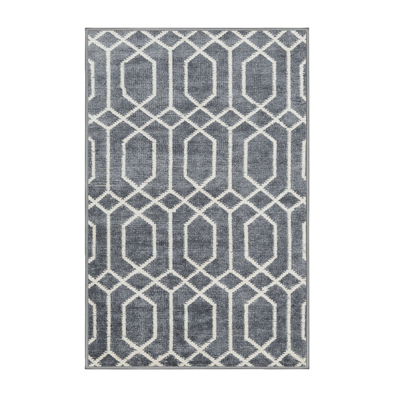 Tapis gris zone contemporaine, Rectangle 2 pi x 5 pi