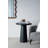 Bold Black Round Side Table - Durable Magnesium, Multi-Style Compatibility (Nightstand/Plant Stand)