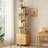 Rotating Bookshelf, 360 Degree Display 5 Tier Wood Bookshelf With Drawer For Small Space