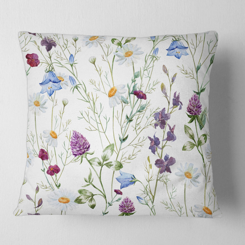 Coussin Wildflowers, 18" x 18"
