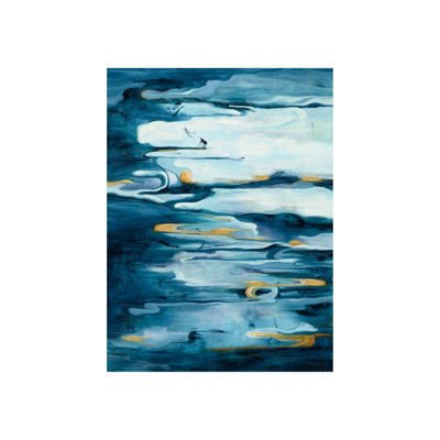 «Light Poles in Fog» par Samuel Kane - Peinture