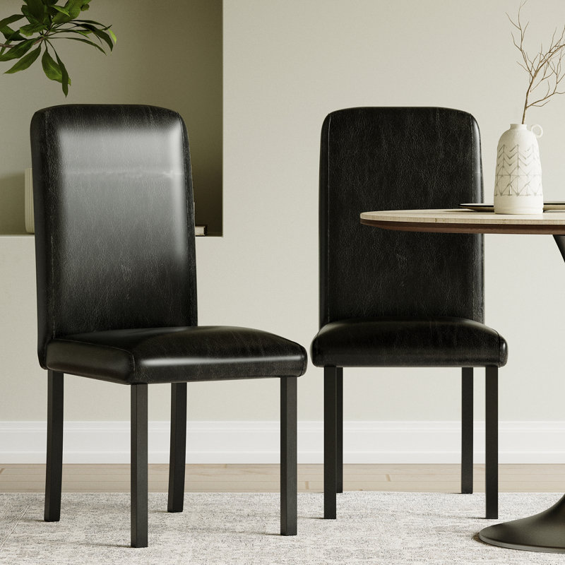  Modern Dining Chairs Black(set Of 2)