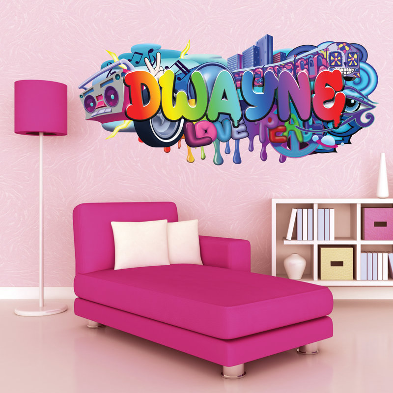 Graffiti Non-Wall Damaging Wall Decal, 17.5" H x 40" W, Yes