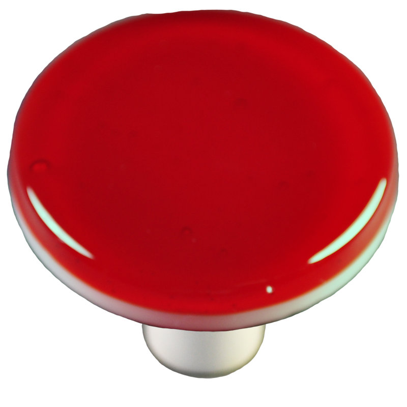 Poignée champignon de 1,5 po de diamètre Solids, Noir, Rouge