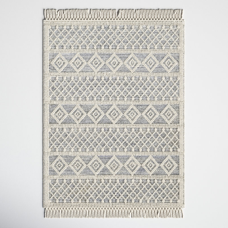 Geometric Indoor Rug, Rectangle 5' x 8'