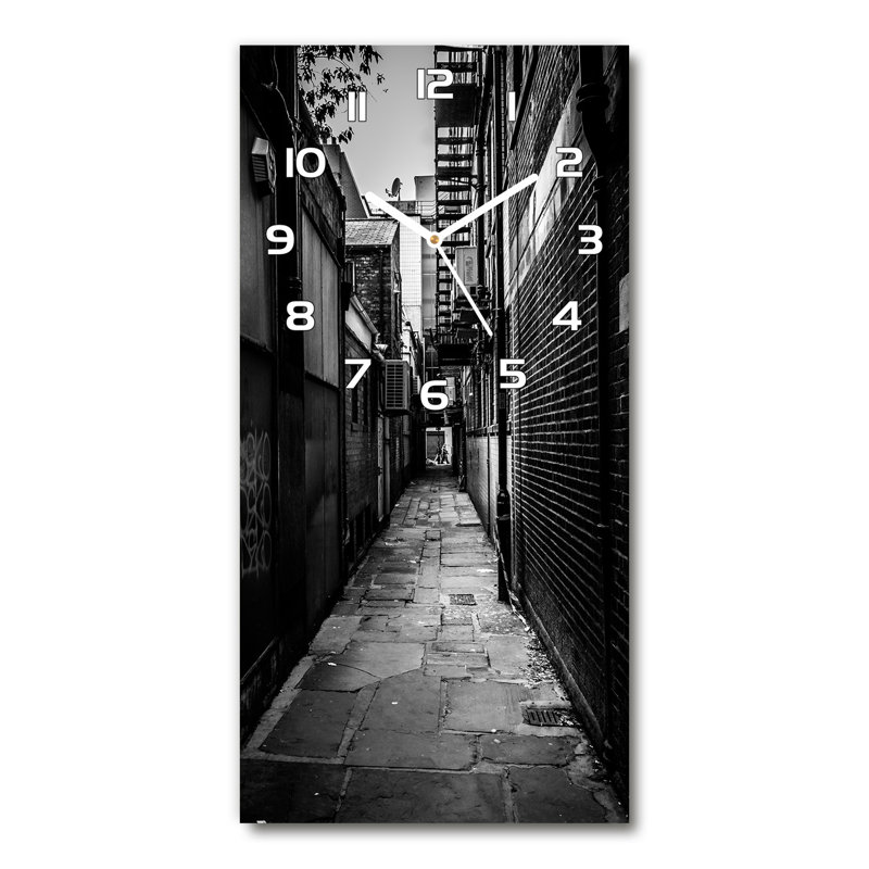 Jermil Glass Wall Clock, White
