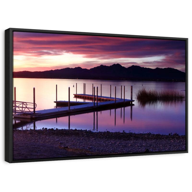 Lake Havasu Dock Canvas Print, 27" H x 40" W