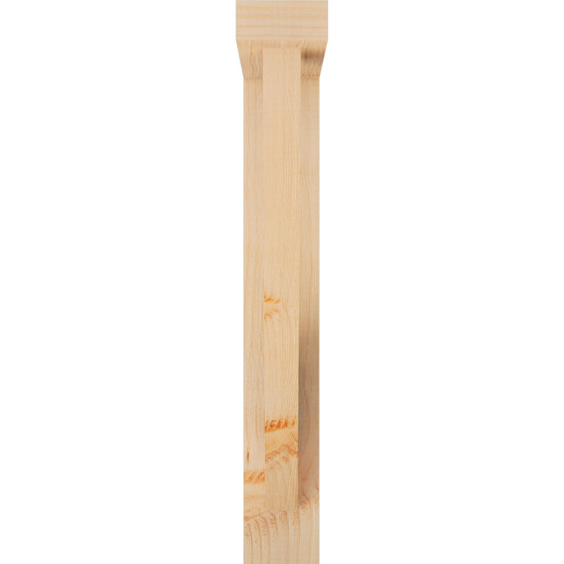 Support de bloc traditionnel avec entretoise décalée, 24x16, Sapin Douglas de l 3 1/2 (lisse)
