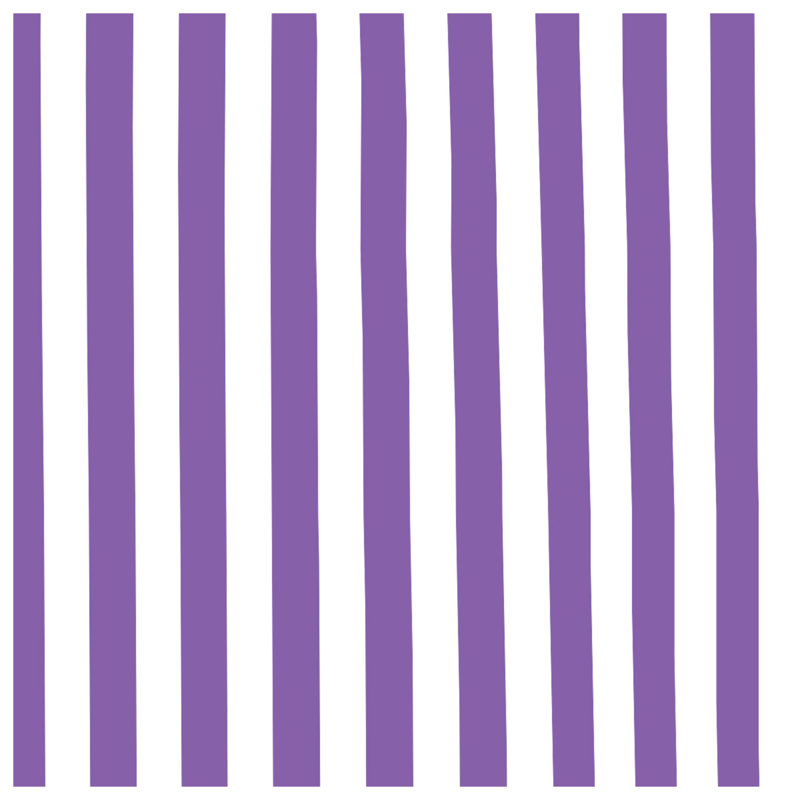 Vertical Purple Stripes Double Sided Throw Pillows, 16 po x 16 po