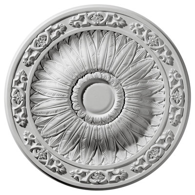 20 médaillons de plafond Lunel de 20 1/4 po x P 1 1/2 po (convient aux auvents jusqu'à 3 3/4 po)