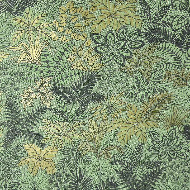 Rouleau de papier peint Plants non tissé, Vert