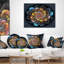 Coussin de fermeture à fleurs fractal-30727708-30727712