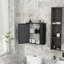 Armoire de rangement murale élégante avec porte miroir