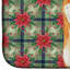 Tapis de séchage Red Shiba Inu Christmas PoinsettIas